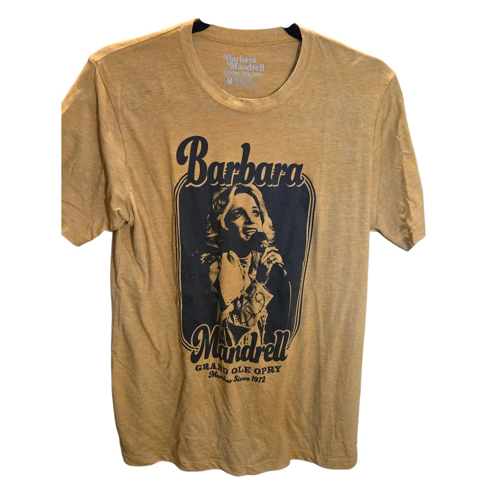 Barbara Mandrell Grand Ole Opry Graphic T-Shirt Mustard Yellow Heather Medium